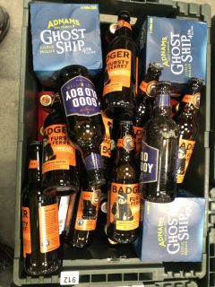 TOTE BOX OF APPROX 50 X ASSORTED ALES TO INCLUDE GHOST SHIP, BADGER BREWERY, RENEGADE BREWERY AND FULLER'S LONDON PRIDE (TOTE NOT INCLUDED. PLEASE NOTE: 18+YEARS ONLY. STRICTLY NO COURIER REQUESTS. C