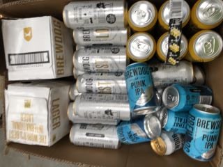 BOX OF APPROX 60 X ALES TO INCLUDE BROOKLYN BREWERY AND BREWDOG (PLEASE NOTE: 18+YEARS ONLY. STRICTLY NO COURIER REQUESTS. COLLECTIONS MONDAY 1ST APRIL - FRIDAY 5TH APRIL 2024 ONLY)
