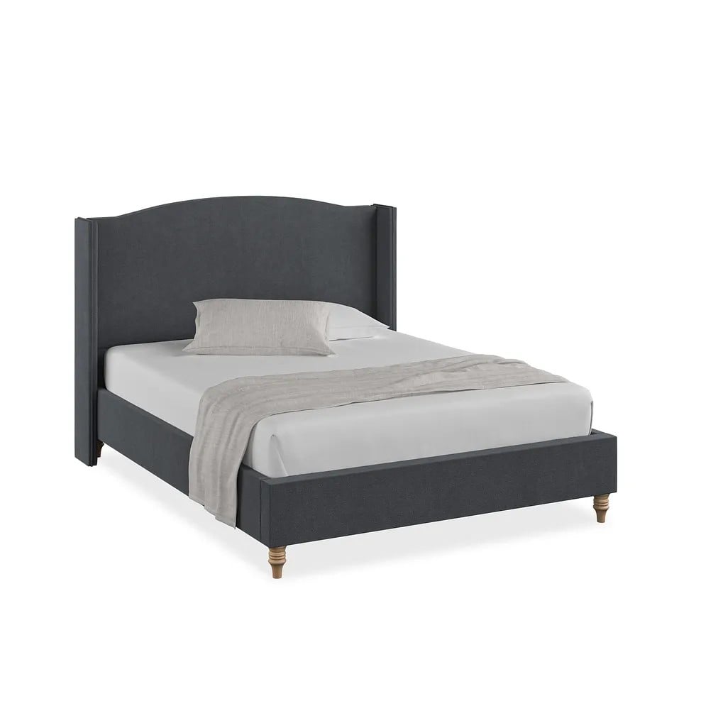 EDEN KING SIZE OTTOMAN STORAGE BED IN VENICE FABRIC GRAPHITE WITH HEADBOARD RRP- £999.99 (COLLECTION OR OPTIONAL DELIVERY)