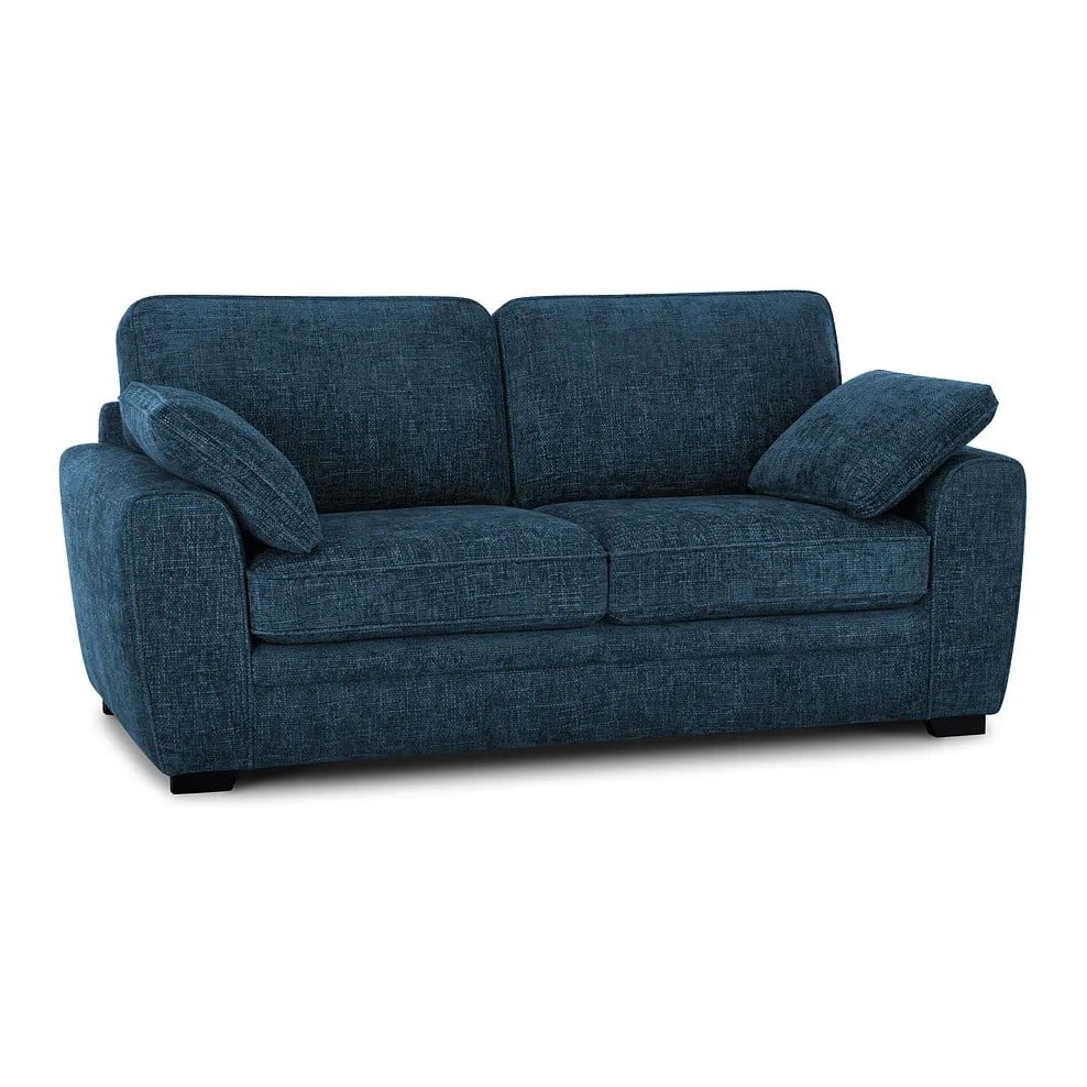 MELBOURNE 3 SEATER SOFA IN ENZO MARINE FABRIC RRP- £999 (COLLECTION OR OPTIONAL DELIVERY)
