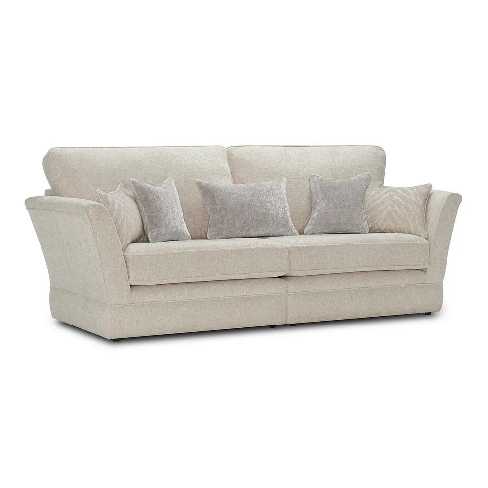 CARRINGTON 4 SEATER HIGH BACK IN AVA COLLECTION NATURAL FABRIC RIGHT ARM & LEFT ARM RRP- £1149.99 (COLLECTION OR OPTIONAL DELIVERY)