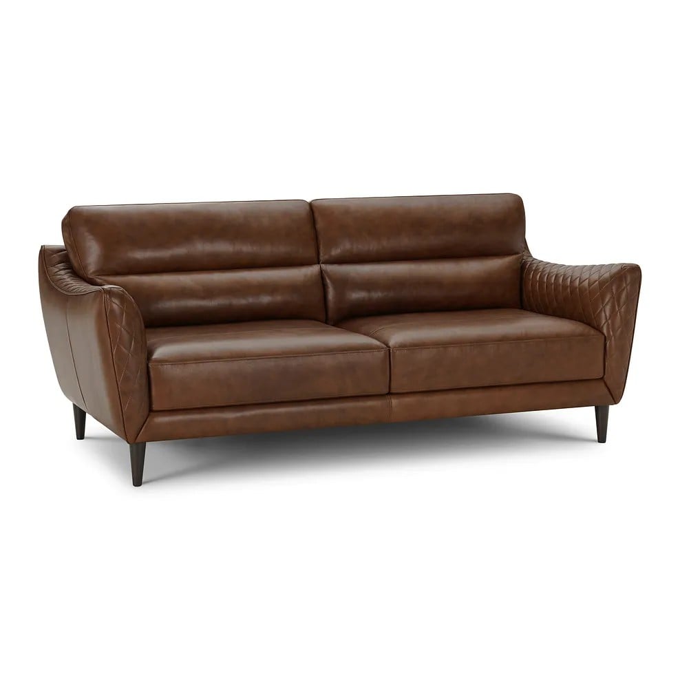 LUCCA 3 SEATER SOFA IN HOUSTON WHISKEY LEATHER RRP- £1799.99 (COLLECTION OR OPTIONAL DELIVERY)
