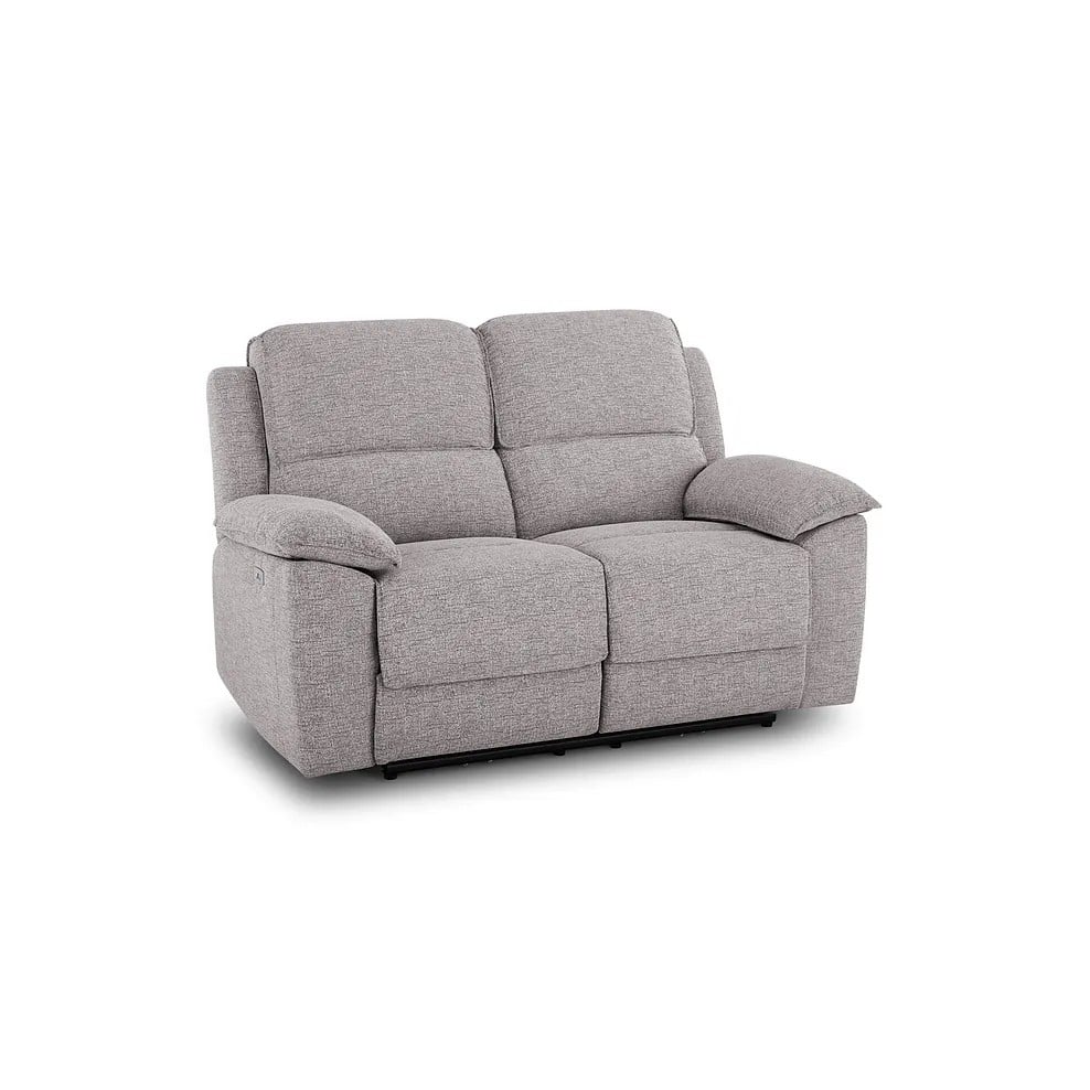GOODWOOD MODULAR 2 SEAT RECLINER SOFA WITH USB PORTS IN JETTA BEIGE FABRIC RRP- £1500.00 (COLLECTION OR OPTIONAL DELIVERY)