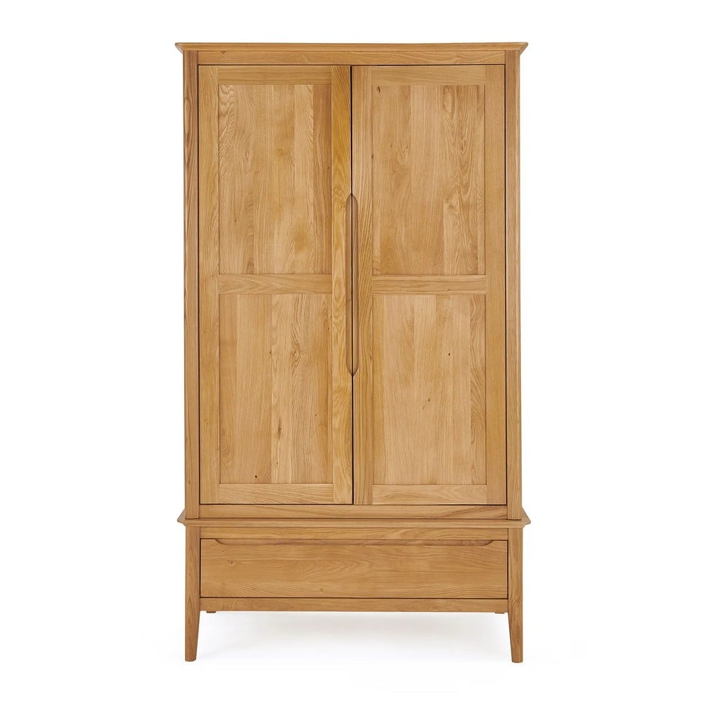 COPENHAGEN NATURAL SOLID OAK DOUBLE WARDROBE RRP- £879.99 (COLLECTION OR OPTIONAL DELIVERY)