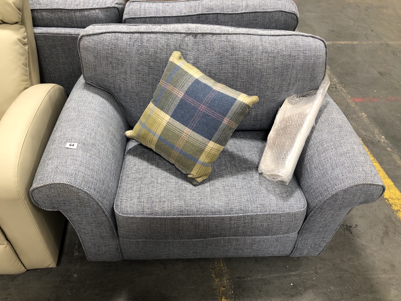 JULIPA CHILTERN SNUGGLE CHAIR IN GREYISH BLUE RRP- £599 (COLLECTION OR OPTIONAL DELIVERY)
