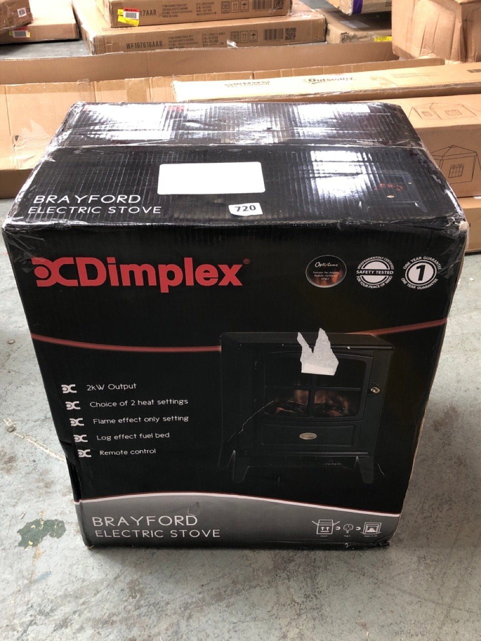 DIMPLEX BRAYFORD ELECTRIC STOVE RRP- £239 (COLLECTION OR OPTIONAL DELIVERY)