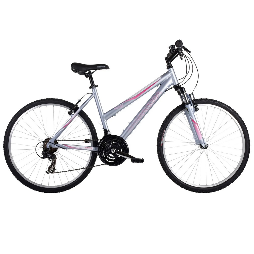 MYSTIQUE HARDTAIL ALLOY WOMENS 26X18INCH BIKE SILVER BARRACUDA RRP- £149.99 (COLLECTION OR OPTIONAL DELIVERY)