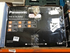 PANASONIC MICROWAVE / GRILL OVEN IN SILVER MODEL NO.: NN-K18JMM (DELIVERY ONLY)