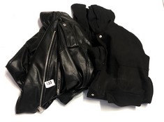 3 X ZARA ASSORTED WOMEN'S CLOTHING TO INCLUDE ZARA WOMEN'S LEATHER JACKET IN BLACK SIZE XL (DELIVERY ONLY)