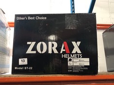 ZORAX ST-22 HELMET IN BLACK SIZE L (DELIVERY ONLY)