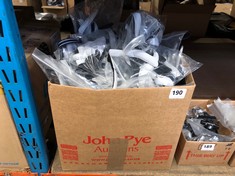 1 BOX OF ASSORTED ITEMS TO INCLUDE HELMET PADDING SPARES IN LIGHT GREY AND BLACK (DELIVERY ONLY)