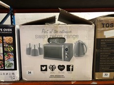 SWAN 800W GREY MICROWAVE MODEL NO.: SM22030LGRN (DELIVERY ONLY)