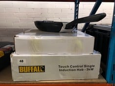 3 X ASSORTED ITEMS TO INCLUDE BUFFALO TOUCH CONTROL SINGLE INDUCTION HOB (DELIVERY ONLY)