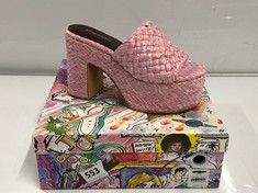 MARLA WOMEN'S PLATFORM SHOES IN PINK/ROSE SIZE 7.5 RRP £110.00 (DELIVERY ONLY)