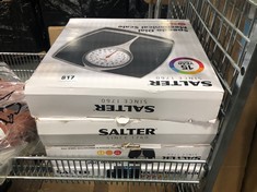 3 X SALTER SPEEDO DIAL MECHANICAL SCALES TO INCLUDE SALTER ELECTRONIC SCALE (DELIVERY ONLY)
