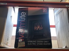 WARMLITE STIRLING 200W GREY ELECTRIC STOVE HEATER (DELIVERY ONLY)
