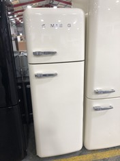 SMEG 70/30 FREESTANDING FRIDGE FREEZER IN CREAM MODEL NO-FAB30RCR5UK RRP- £1,599 (COLLECTION OR OPTIONAL DELIVERY)