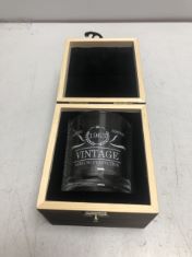 24 X 60TH ANNIVERSARY WHISKEY GLASS. (DELIVERY ONLY)