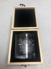 22 X 50TH ANNIVERSARY WHISKEY GLASS. (DELIVERY ONLY)