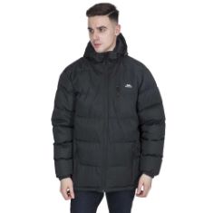 X5 ASSORTED ITEMS TO INCLUDE TRESPASS MEN'S CLIP PADDED JACKET, BLACK, XXL UK. (DELIVERY ONLY)