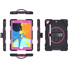 45X ASSORTED COLOURS AND SIZES CASE FOR IPAD PRO 10.5 2017 WITH 360 ROTATING HAND STRAP, SHOCKPROOF RUGGED CASE WITH ROTATING STAND PENCIL HOLDER FOR IPAD AIR 3 10.5. (DELIVERY ONLY)