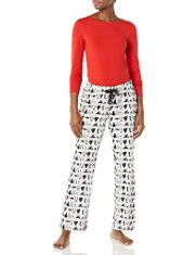 15X ASSORTED CLOTHING TO INCLUDE ESSENTIALS WOMEN'S LIGHTWEIGHT FLANNEL TROUSER AND LONG-SLEEVE T-SHIRT SLEEP SET (AVAILABLE IN PLUS SIZE), WHITE PENGUIN, M. (DELIVERY ONLY)