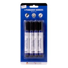 12X ASSORTED PEN PACKS TO INCLUDE JUST STATIONERY CHISEL TIP PERMANENT MARKER - BLACK (PACK OF 4) 1156. (DELIVERY ONLY)