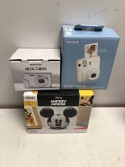 APPROX 20X MIXED ITEMS TO INCLUDE DIGITAL CAMERAS AND MICKEY MOUSE LIGHT . (DELIVERY ONLY)
