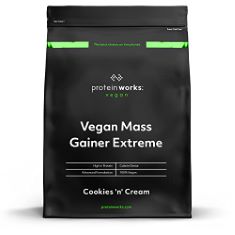 QTY OF ITEMS TO INLCUDE BOX OF ASSORTED PROTEIN AND FITNESS ITEMS TO INCLUDE PROTEIN WORKS - VEGAN MASS GAINER EXTREME | HIGH CALORIE PROTEIN POWDER | WEIGHT GAINER | VITAMINS & MINERALS | 5 SHAKES |