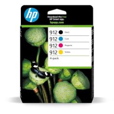 5 X HP 6ZC74AE 912 ORIGINAL INK CARTRIDGES, BLACK/CYAN/MAGENTA/YELLOW, MULTIPACK. (DELIVERY ONLY)