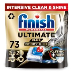 QTY OF ITEMS TO INLCUDE BOX OF ASSORTED CLEANING ITEMS TO INCLUDE FINISH ULTIMATE PLUS INFINITY SHINE DISHWASHER TABLETS | FRESH | 73 DISHWASHER TABS | FOR UNBEATABLE* CLEAN & DIAMOND SHINE, DOMESTOS