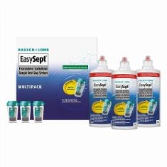 QTY OF ITEMS TO INLCUDE BOX OF ASSORTED HEALTHCARE ITEMS TO INCLUDE EASYSEPT HYDROGEN PEROXIDE MULTIPACK, 3X 360ML CONTACT LENS SOLUTION SIMPLE ONE STEP SYSTEM FOR DISINFECTION OF SOFT CONTACT LENSES