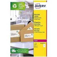 QTY OF ITEMS TO INLCUDE BOX OF ASSORTED STATIONARY TO INCLUDE AVERY 30 RECYCLED LABELS 199.6X143.5MM, PELLTECH 66 X 100MM SELF LAMINATING CARDS PACK OF 10. (DELIVERY ONLY)