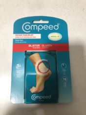 31 X COMPEED INSTANT PAIN RELIEF BLISTER PLASTERS . (DELIVERY ONLY)