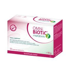 QTY OF ITEMS TO INLCUDE BOX OF ASSORTED MEDICAL ITEMS TO INCLUDE OMNI BIOTIC METABOLIC | 30 SACHETS (90G) | 7 BACTERIAL STRAINS | 3 BILLION BACTERIA PER DAILY DOSE | POWDER | VEGETARIAN | GLUTEN-FREE
