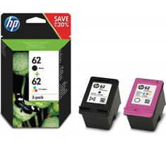 QTY OF ITEMS TO INLCUDE BOX OF X5 PRINTER INKS TO INCLUDE HP N9J71AE 62 ORIGINAL INK CARTRIDGES, BLACK AND TRI-COLOR, PACK OF 2, EPSON 603 STARFISH GENUINE , 4-COLOURS MULTIPACK INK CARTRIDGES. (DELI