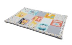 QTY OF ITEMS TO INLCUDE BABYZEE SAFARI PLAYMAT FUN CHARACTERS WITH SENSORY ELEMENTS SUITABLE FROM BIRTH, ADEN + ANAIS SOFT BABY PLAYMAT – PACK OF 1 | REVERSIBLE MUSLIN COTTON INFANT ACTIVITY MAT | FO