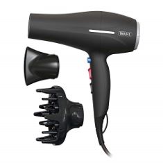 8 X WAHL IONIC SMOOTH HAIRDRYER, HAIR DRYERS FOR WOMEN, COOL SHOT BUTTON, 3 HEAT AND 2 SPEED SETTINGS, QUICK DRY AIRFLOW, FAST DRYING, REDUCE STATIC, BLACK. (DELIVERY ONLY)