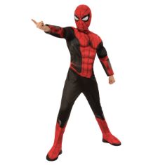 QTY OF ITEMS TO INLCUDE BOX OF ASSORTED DRESS UP TO INCLUDE RUBIE'S OFFICIAL MARVEL SPIDER-MAN NO WAY HOME DELUXE CHILDS BLACK AND RED COSTUME, KIDS SUPERHERO FANCY DRESS , 7-8 YEARS, SMIFFYS PRINCES
