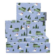 QTY OF ITEMS TO INLCUDE BOX OF ASSORTED CELEBRATION ITEMS TO INCLUDE CHRISTMAS WRAPPING PAPER - 6 SHEETS OF GIFT WRAP - CAR SNOWMAN CHRISTMAS TREE - WINTER - GIFTS FOR MEN WOMEN BOYS GIRLS - BY CENTR