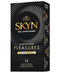 59 X SKYN UNKNOWN PLEASURE PACK OF NON-LATEX CONDOMS, 14-COUNT. (DELIVERY ONLY)