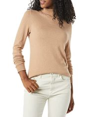 QTY OF ITEMS TO INLCUDE BOX OF APPROX 20 X ASSORTED CLOTHING ITEMS TO INCLUDE ESSENTIALS WOMEN'S CLASSIC-FIT LIGHTWEIGHT LONG-SLEEVE TURTLENECK JUMPER (AVAILABLE IN PLUS SIZE), TAUPE HEATHER, XXL, ES