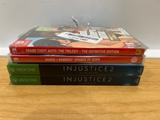 4 X GAMES TO INCLUDE INJUSTICE 2 GAME ACCESSORIES. (WITH CASE) [JPTC65001]