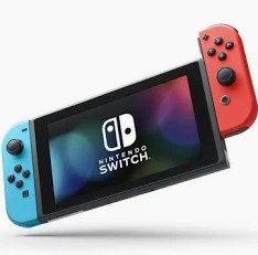 NINTENDO SWITCH CONSOLE (ORIGINAL RRP - £258.00) IN BLACK AND RED AND BLUE. (WITH BOX) [JPTC64866]