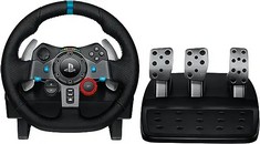 LOGITECH G29 DRIVING FORCE RACING WHEEL AND PEDALS GAMING ACCESSORY (ORIGINAL RRP - £349.99) IN BLACK. (WITH BOX) [JPTC64881]