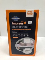 SILENTNIGHT IMPRESS MEMORY FOAM MATTRESS TOPPER SMALL DOUBLE (DELIVERY ONLY)