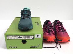 INOV8 GRIP WOMEN'S ROCLITE RUNNING SHOES IN TEAL/MINT UK 6.5 TO INCLUDE MERRELL WOMEN'S TRAINERS IN MULTI UK 6 (DELIVERY ONLY)