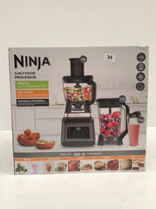 NINJA 3-IN-1 FOOD PROCESSOR WITH AUTO-IQ BN800UK - RRP £199 (DELIVERY ONLY)