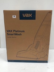 VAX PLATINUM SMARTWASH CARPET CLEANER CDCW-SWXS - RRP £299 (DELIVERY ONLY)