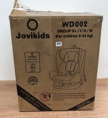 JOVI CHILDREN'S GROUP 0+/1/2/3 CAR SEAT WD002 (DELIVERY ONLY)